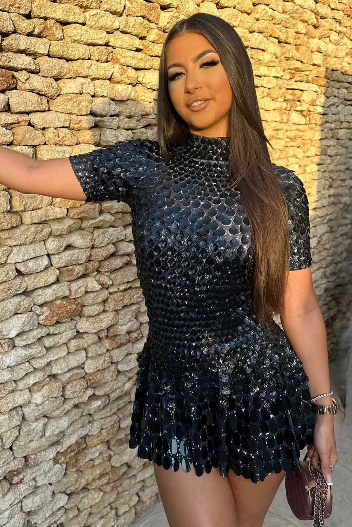 Lennie | High Neck Mini Dress