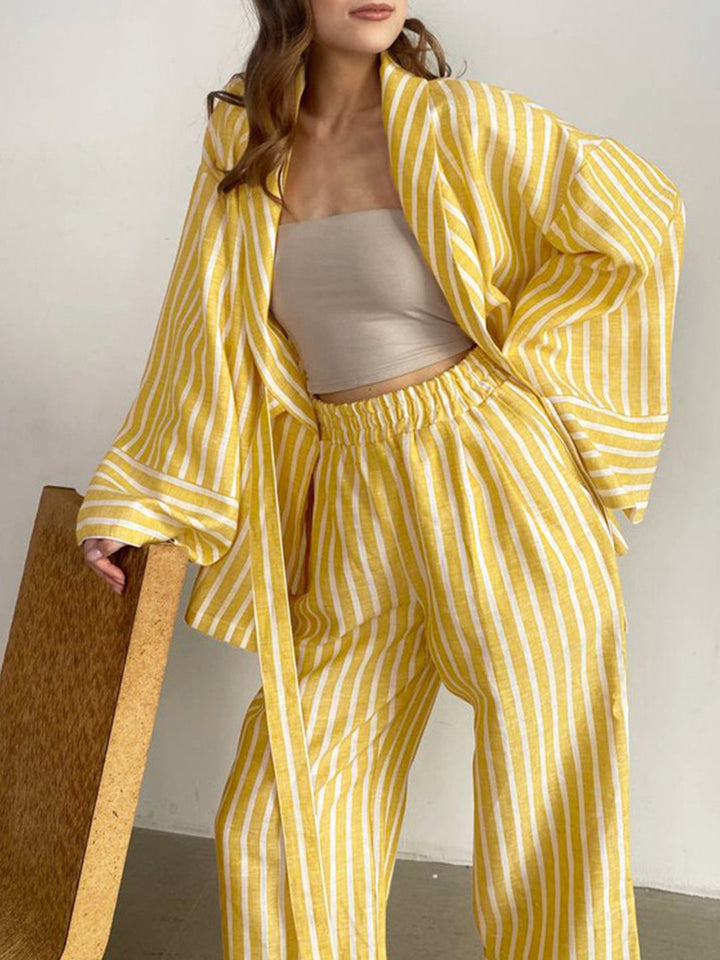 Diana Striped Two-Piece Set