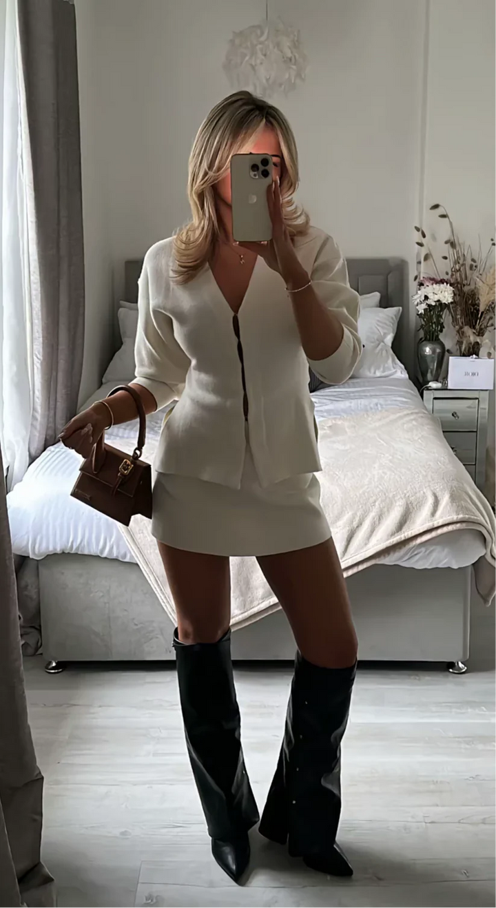 Brooke | Ribbed Knitted Set