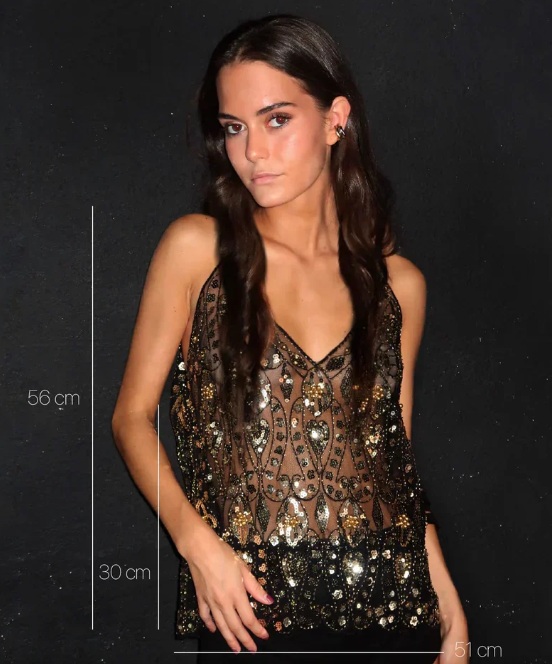 Esther | Sparkling Sleeveless Top