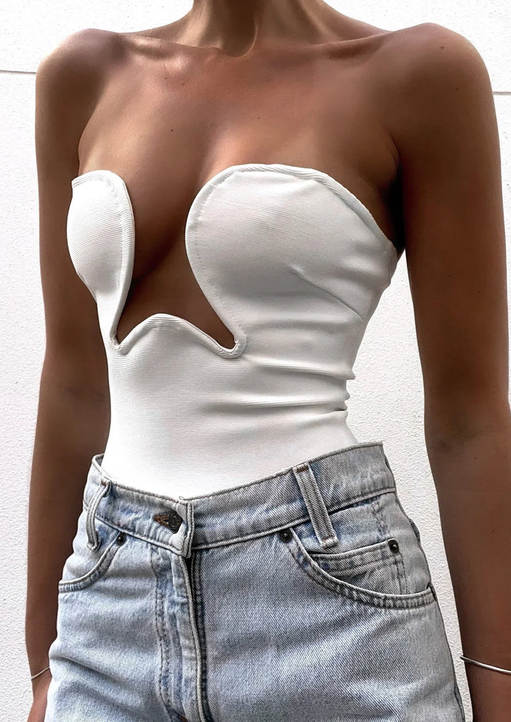 Rebecca | Strapless Bustier Top
