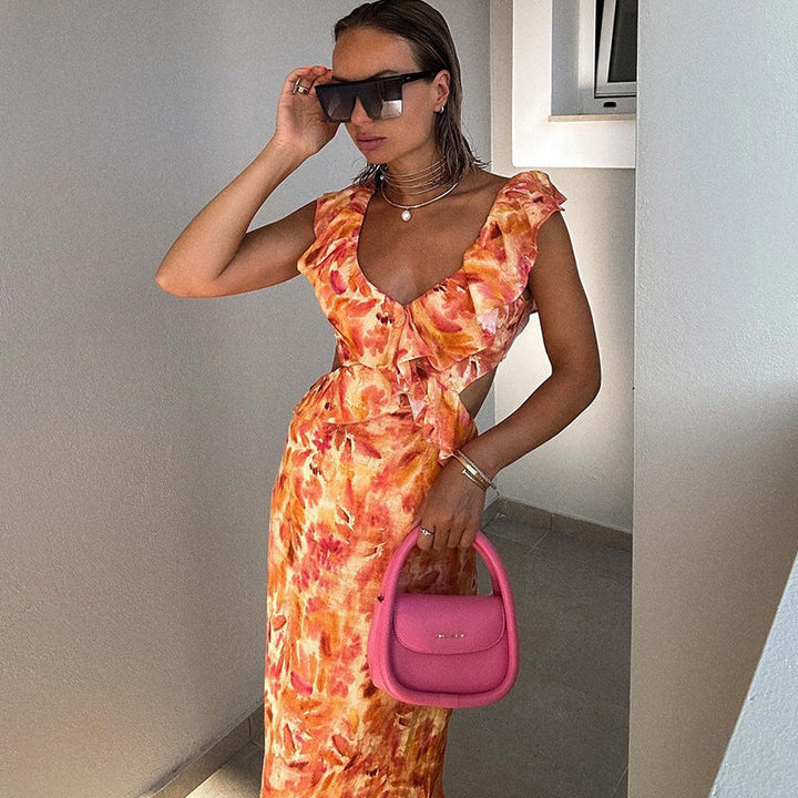 Nova | Ruffles Maxi Dress
