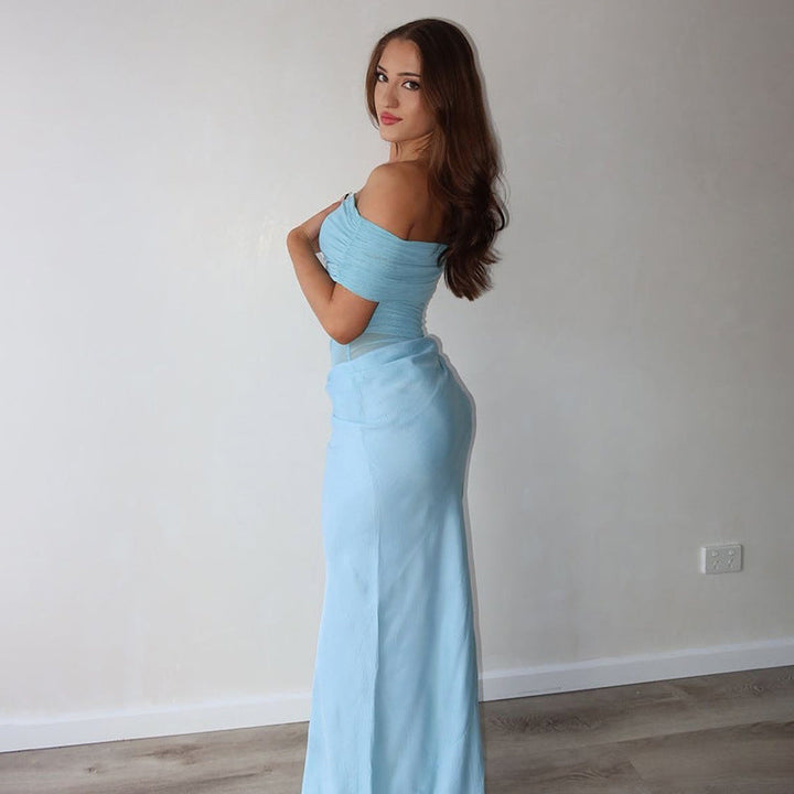 Maisy | Off-Shoulder Mesh Maxi Dress