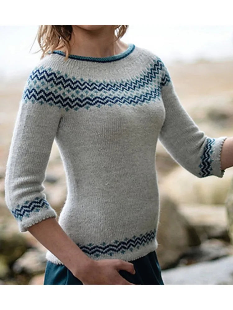 Emily™ Knitted Vintage Pullover