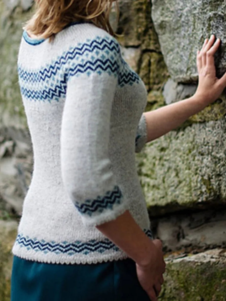 Emily™ Knitted Vintage Pullover