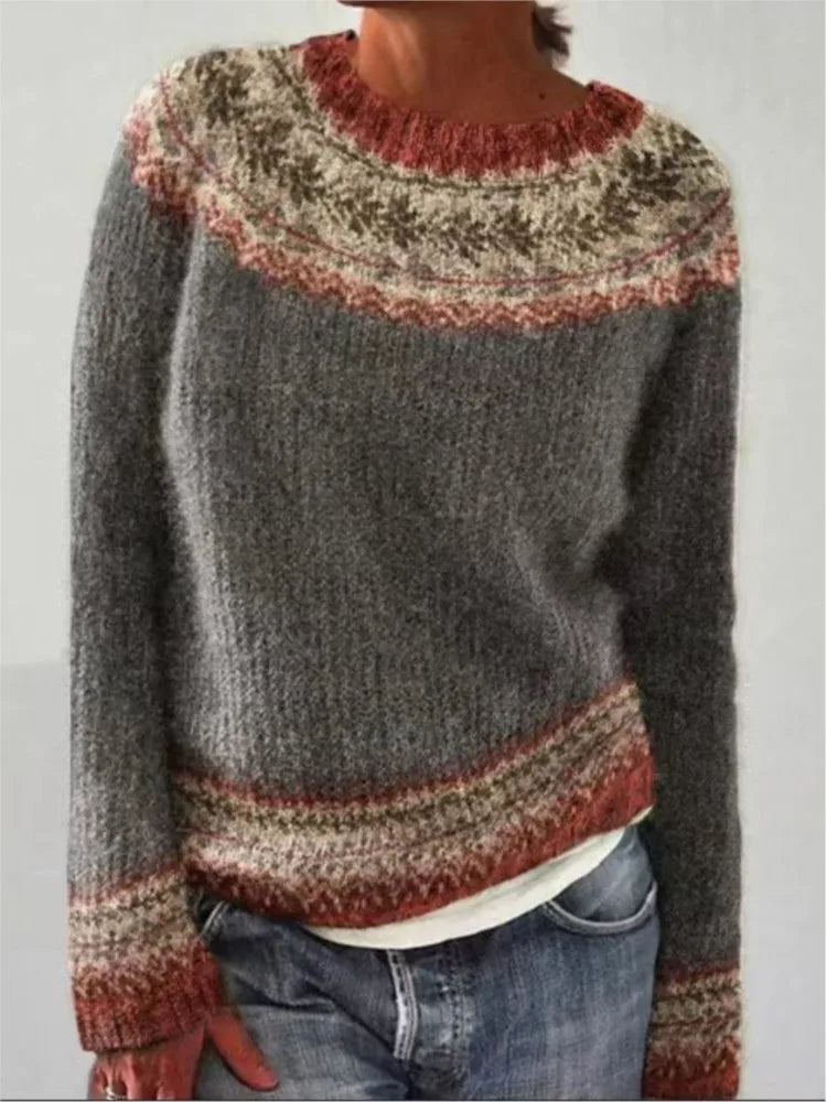 Emily™ Knitted Vintage Pullover