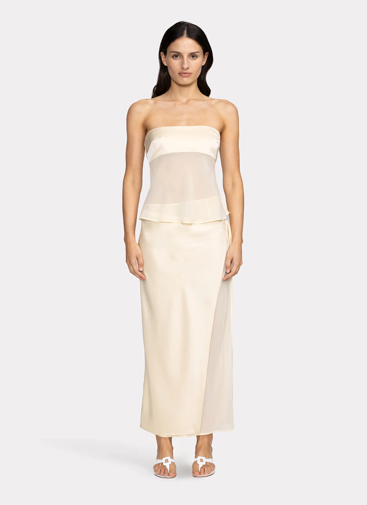 Radiance Sheer Draped Dress